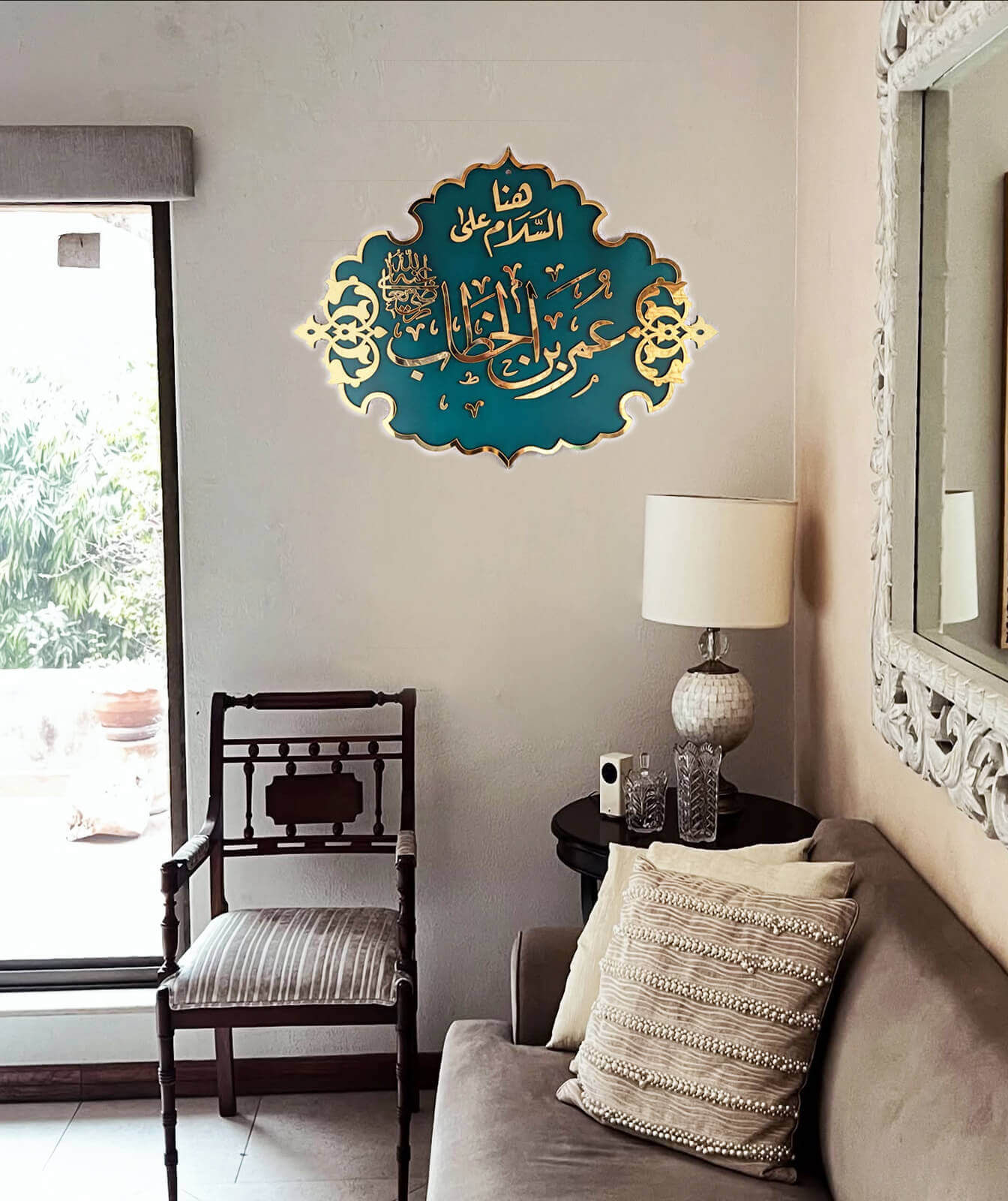 01-3 | Masjid Nabwi Design | Hazrat Umar R.A | Premium Islamic Wall Art  (Size Approx: 1.5 Feet ×2 Feet)